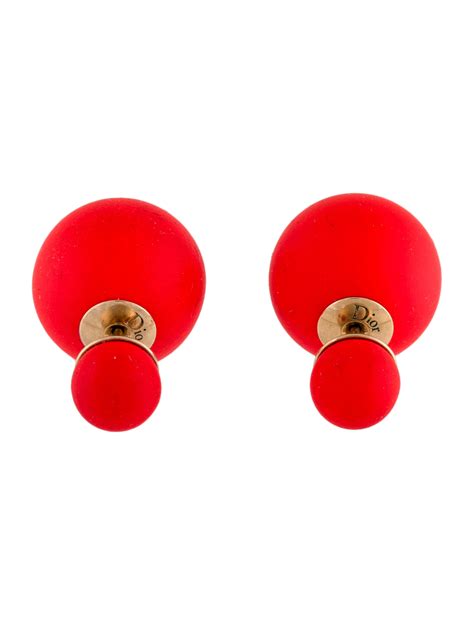 dior gum tee shirt earrings|Gum tee shirt earring Dior Red in Other .